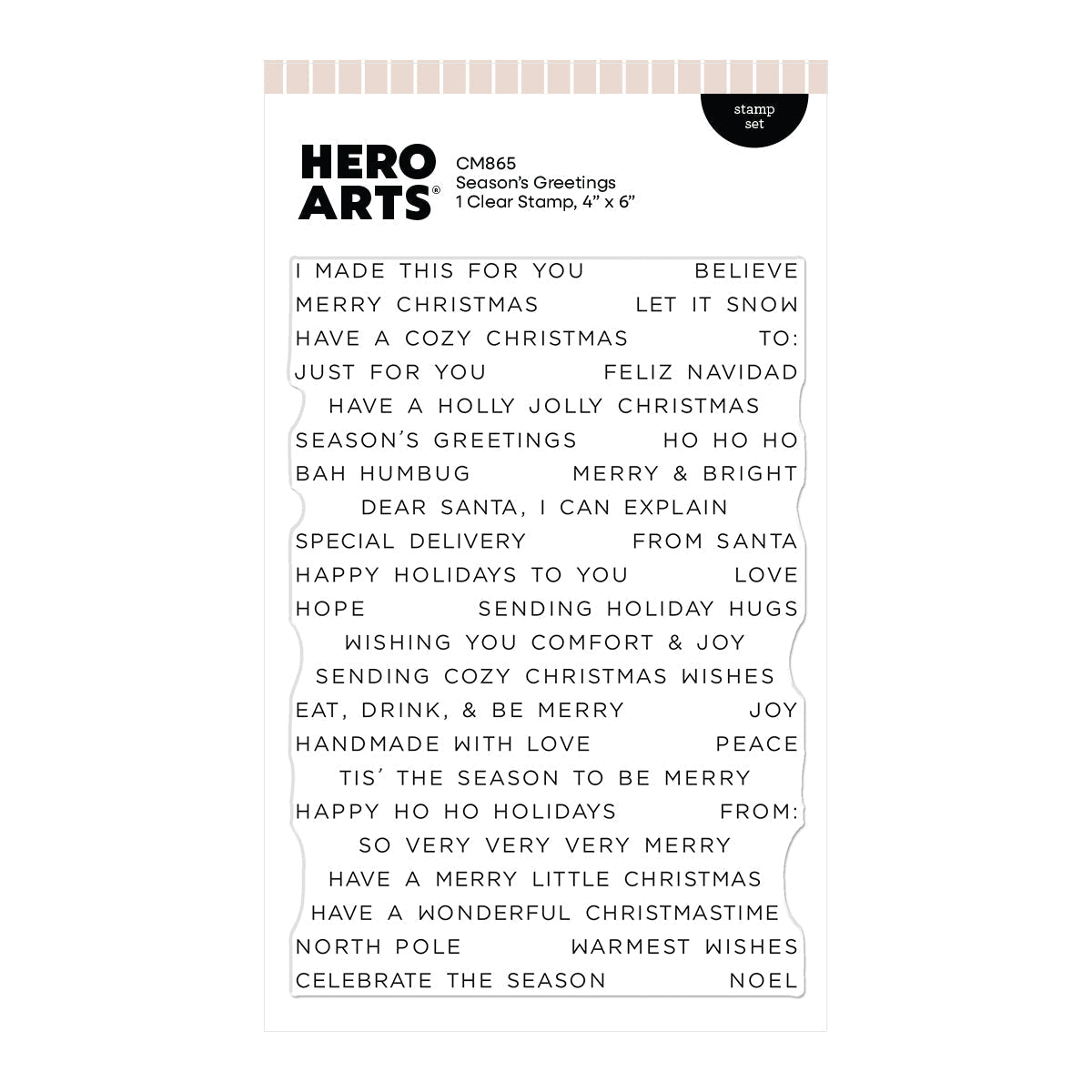 Hero Arts Clear Stamps - Season's Greetings