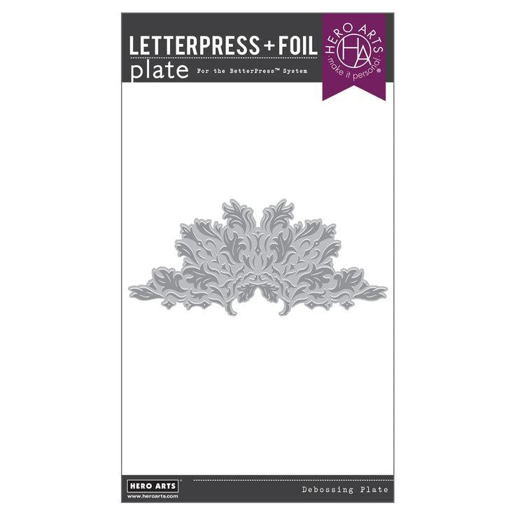 Hero Arts Letterpress + Foil Plate - Lavish Flourish