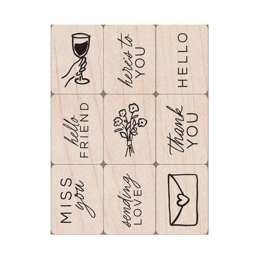 Hero Arts Mini Tub Woodblock Stamps - Everyday