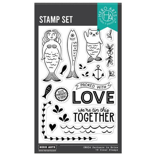 Hero Arts Clear Stamps - Partners In Brine
