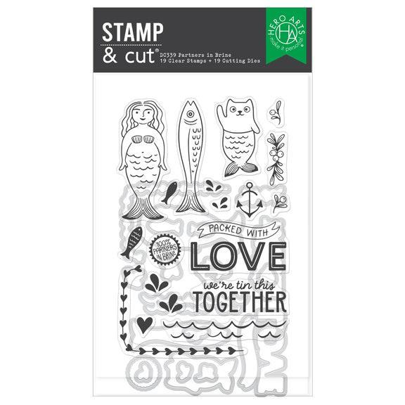 Hero Arts Stamp & Cut - Partners In Brine