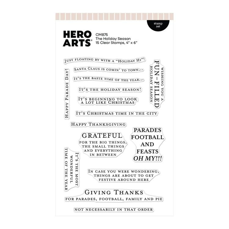Hero Arts Clear Stamps - The Holiday Season