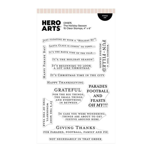 Hero Arts Clear Stamps - The Holiday Season