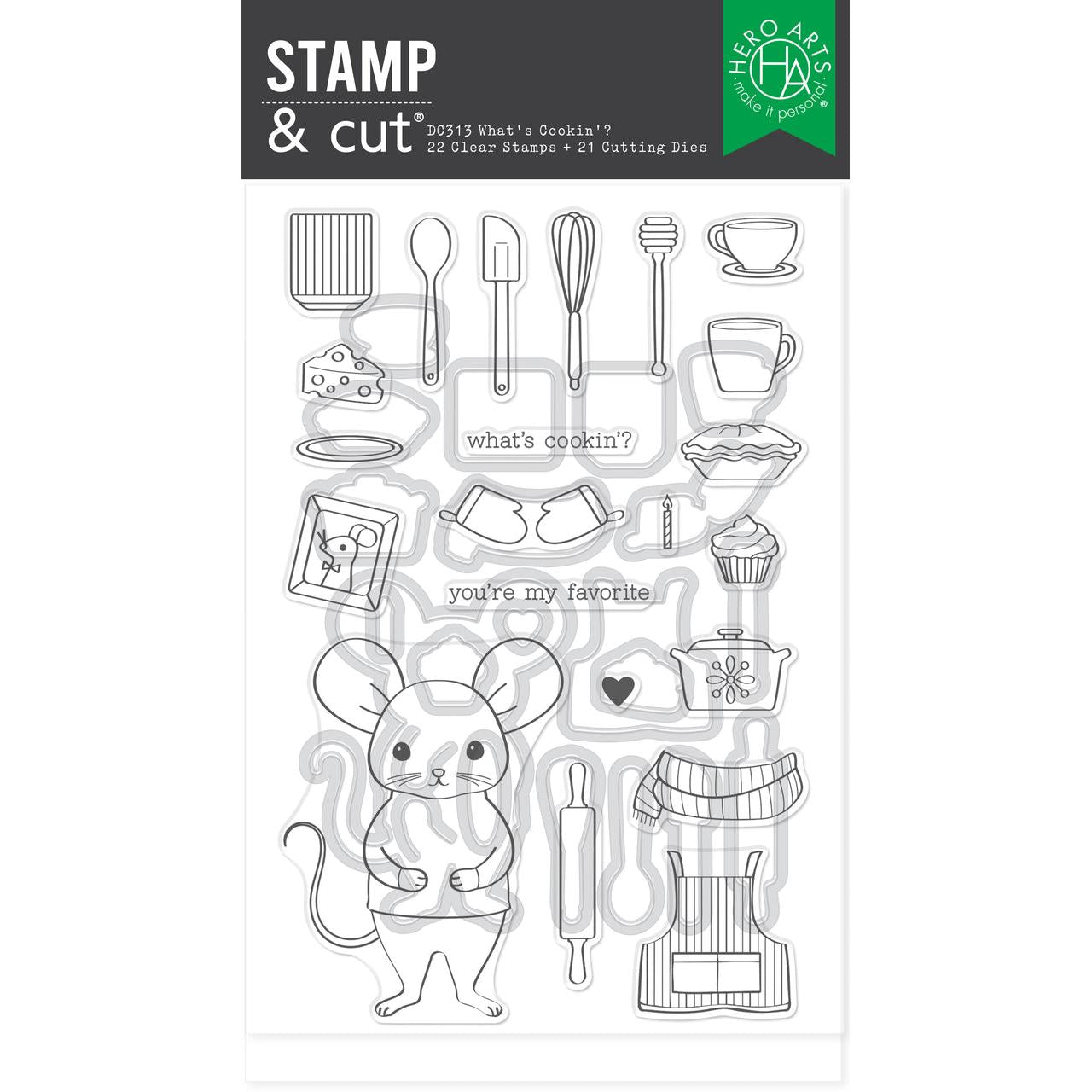Hero Arts Stamp & Cut XL - What's Cookin'?