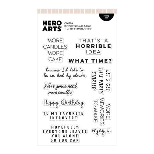 Hero Arts Clear Stamps - Birthdays Inside & Out