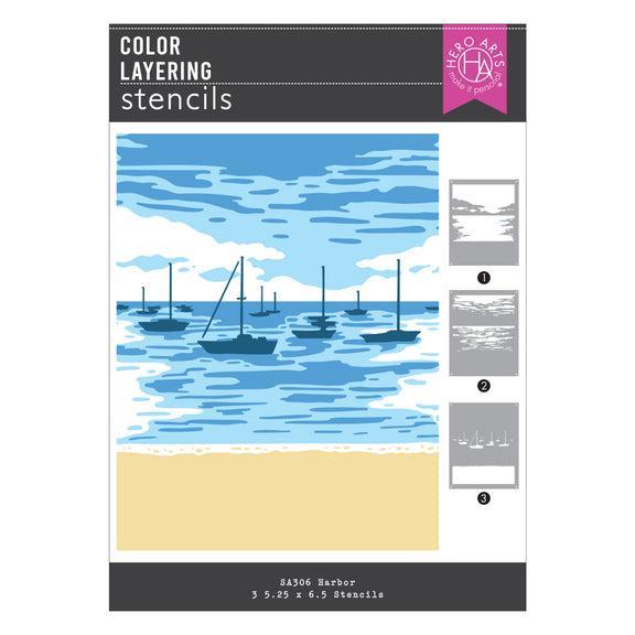 Hero Arts Stencils - Color Layering Harbor