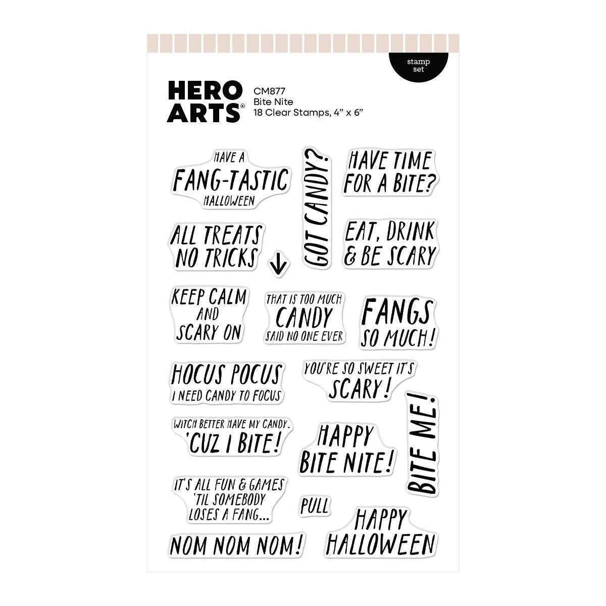 Hero Arts Clear Stamps - Bite Nite