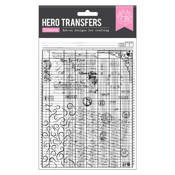 Hero Arts Hero Transfers - Grids & Icons Mixed Media