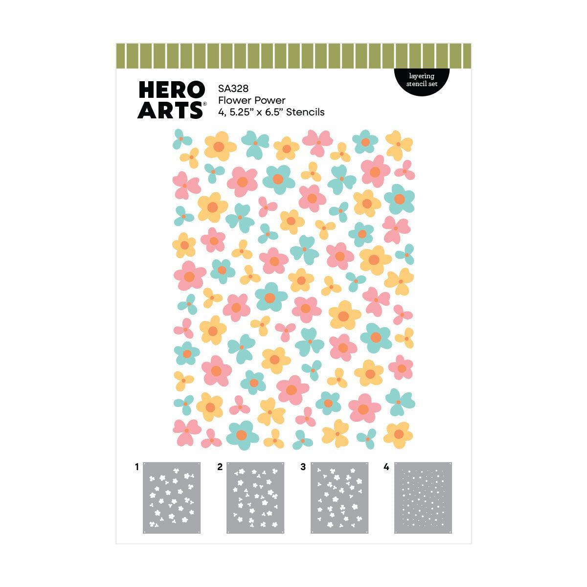 Hero Arts Stencils - Flower Power