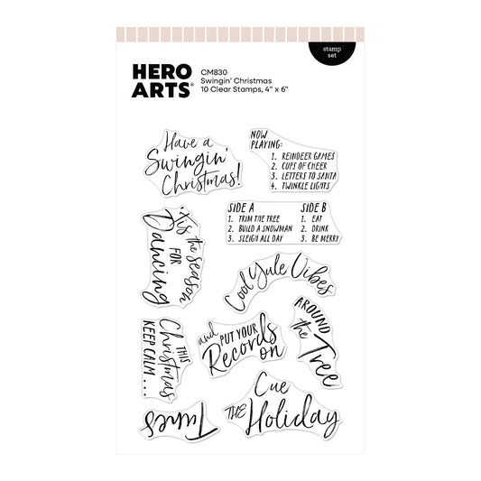 Hero Arts Clear Stamps - Swingin' Christmas