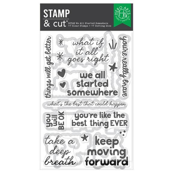 Hero Arts Stamp & Cut - We All Started Somewhere