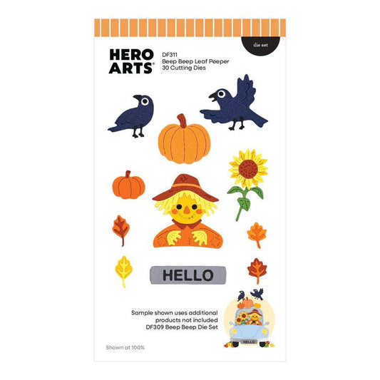 Hero Arts Dies - Beep Beep Leaf Peeper