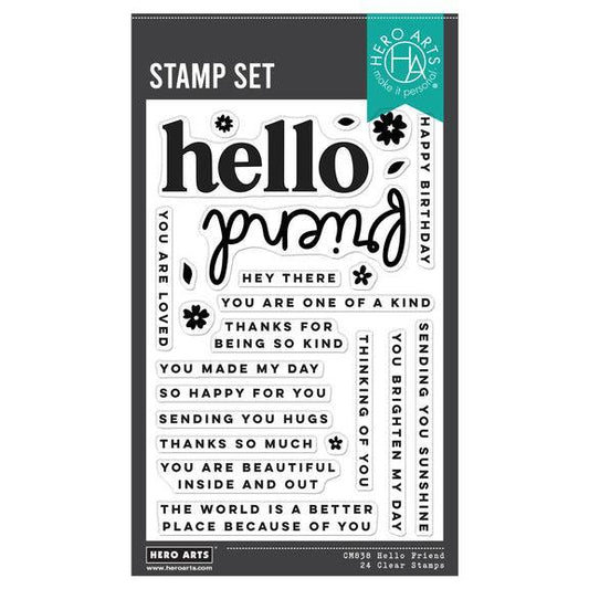 Hero Arts Clear Stamps & Dies - Hello Friend