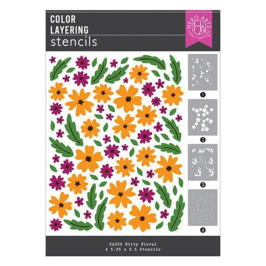 Hero Arts Stencils - Bitty Floral