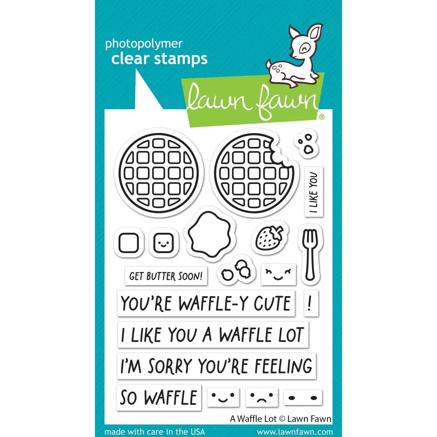 Lawn Fawn Clear Stamps - A Waffle Lot
