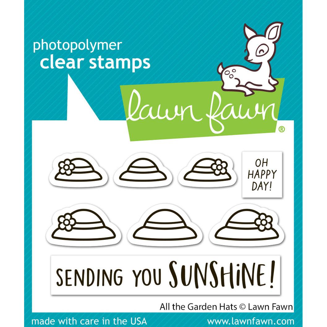 Lawn Fawn Clear Stamps - All The Garden Hats