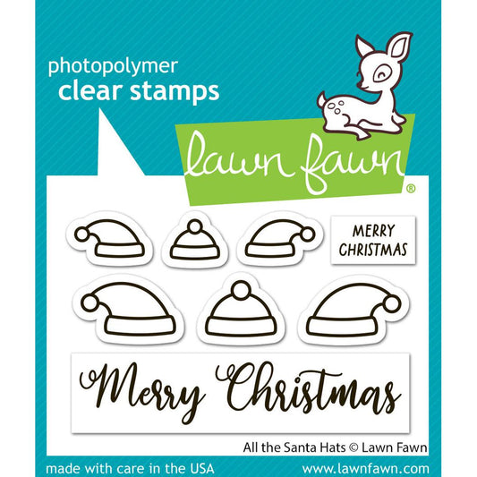 Lawn Fawn Clear Stamps - All The Santa Hats