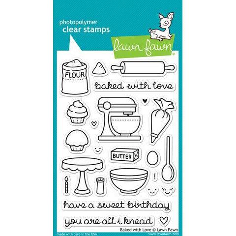 Lawn Fawn Clear Stamps - Baked with Love