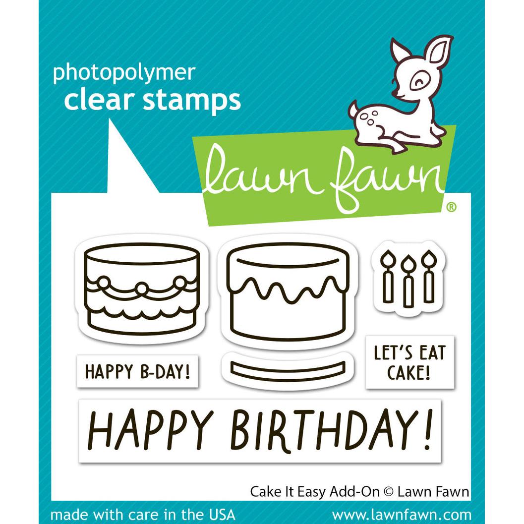 Lawn Fawn Clear Stamps - Cake It Easy Add-On