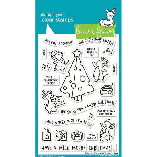 Lawn Fawn Clear Stamps - Cheesy Christmas