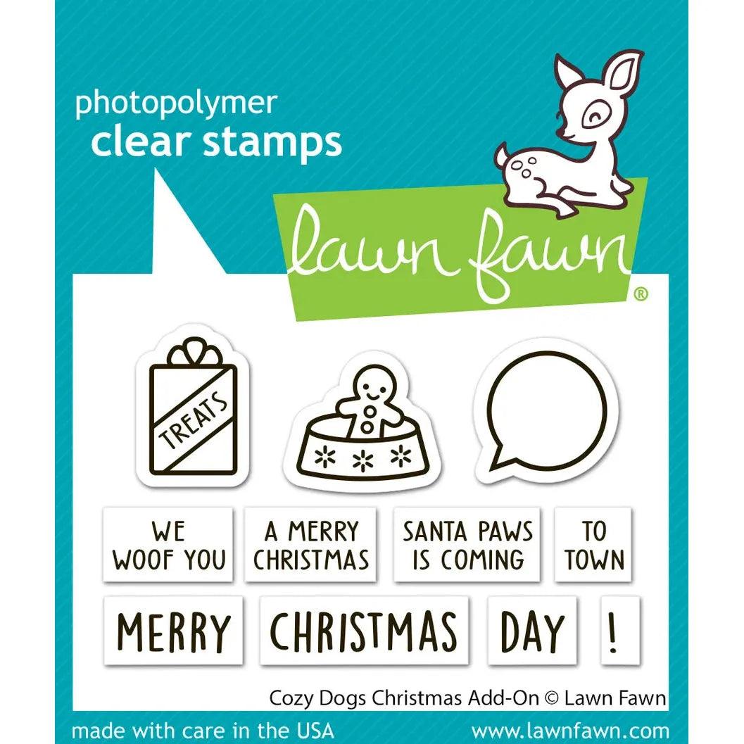 Lawn Fawn Clear Stamps - Cozy Dogs Christmas Add-On