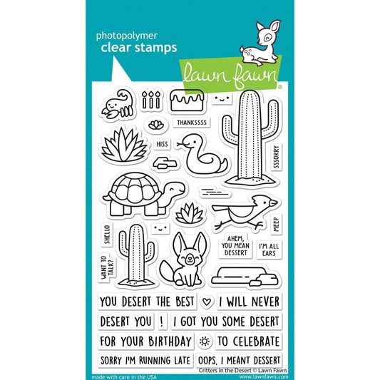Lawn Fawn Clear Stamps - Critters In The Desert