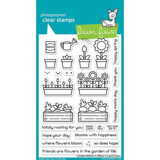 Lawn Fawn Clear Stamps - Garden Before 'n Afters