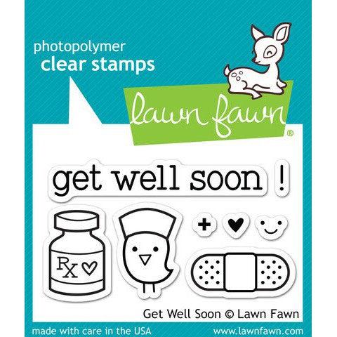 Lawn Fawn Clear Stamps - Get Well Soon