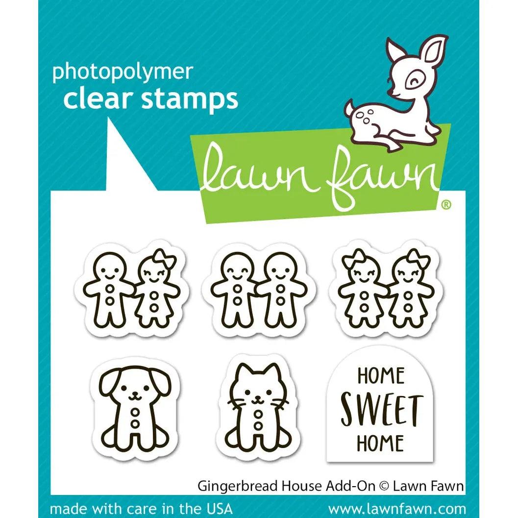 Lawn Fawn Clear Stamps - Gingerbread House Add-On