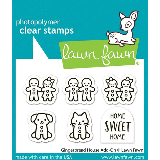 Lawn Fawn Clear Stamps - Gingerbread House Add-On