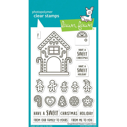 Lawn Fawn Clear Stamps - Gingerbread House