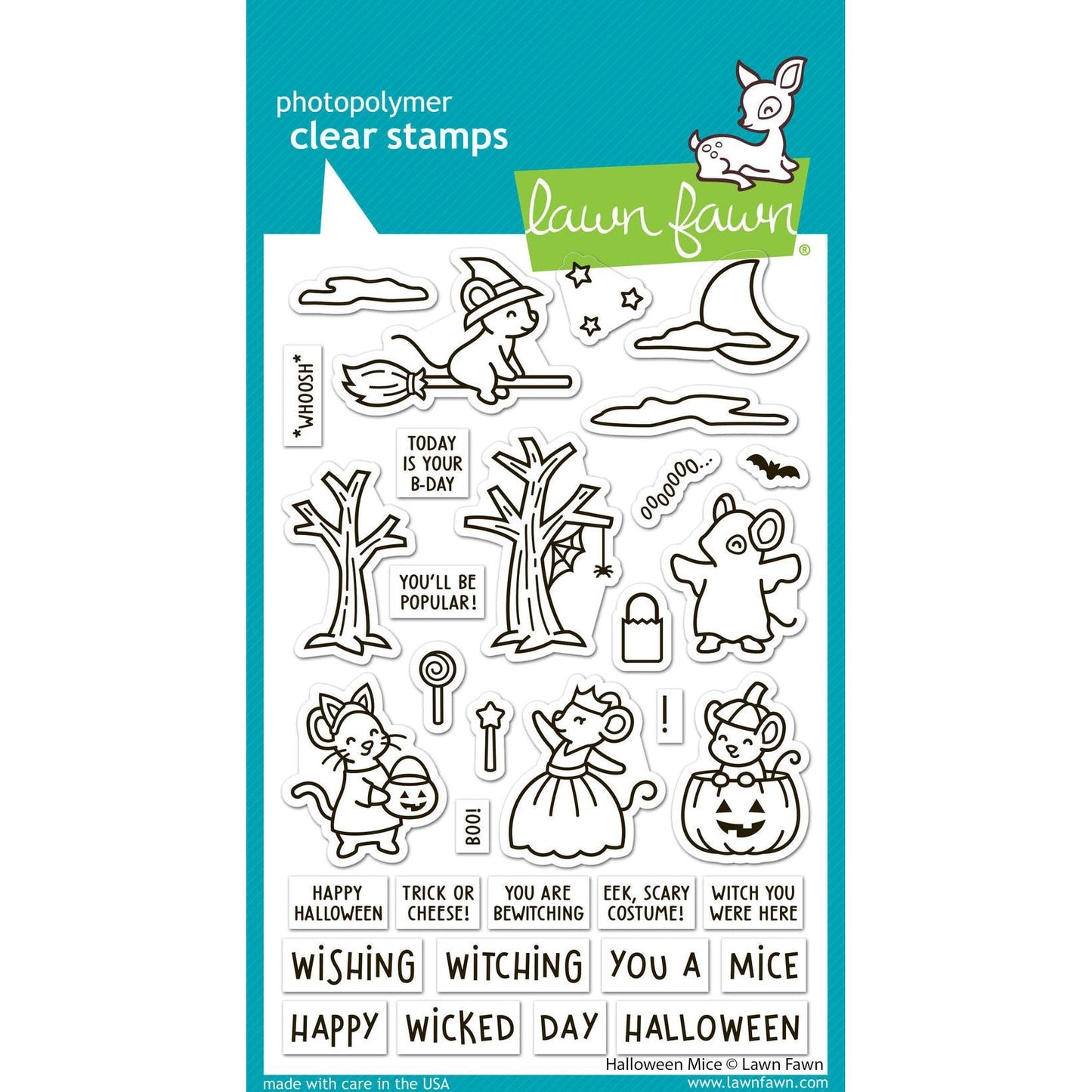 Lawn Fawn Clear Stamps - Halloween Mice