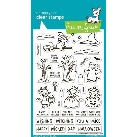 Lawn Fawn Clear Stamps - Halloween Mice