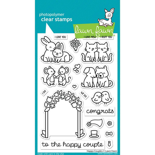 Lawn Fawn Clear Stamps - Happy Couples