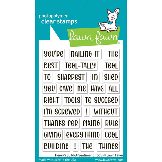 Lawn Fawn Clear Stamps - Henry's Build-A-Sentiment: Tools