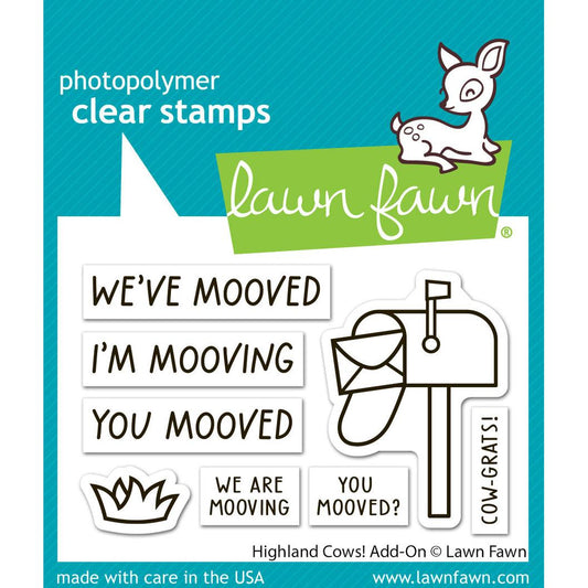 Lawn Fawn Clear Stamps - Highland Cows! Add-On