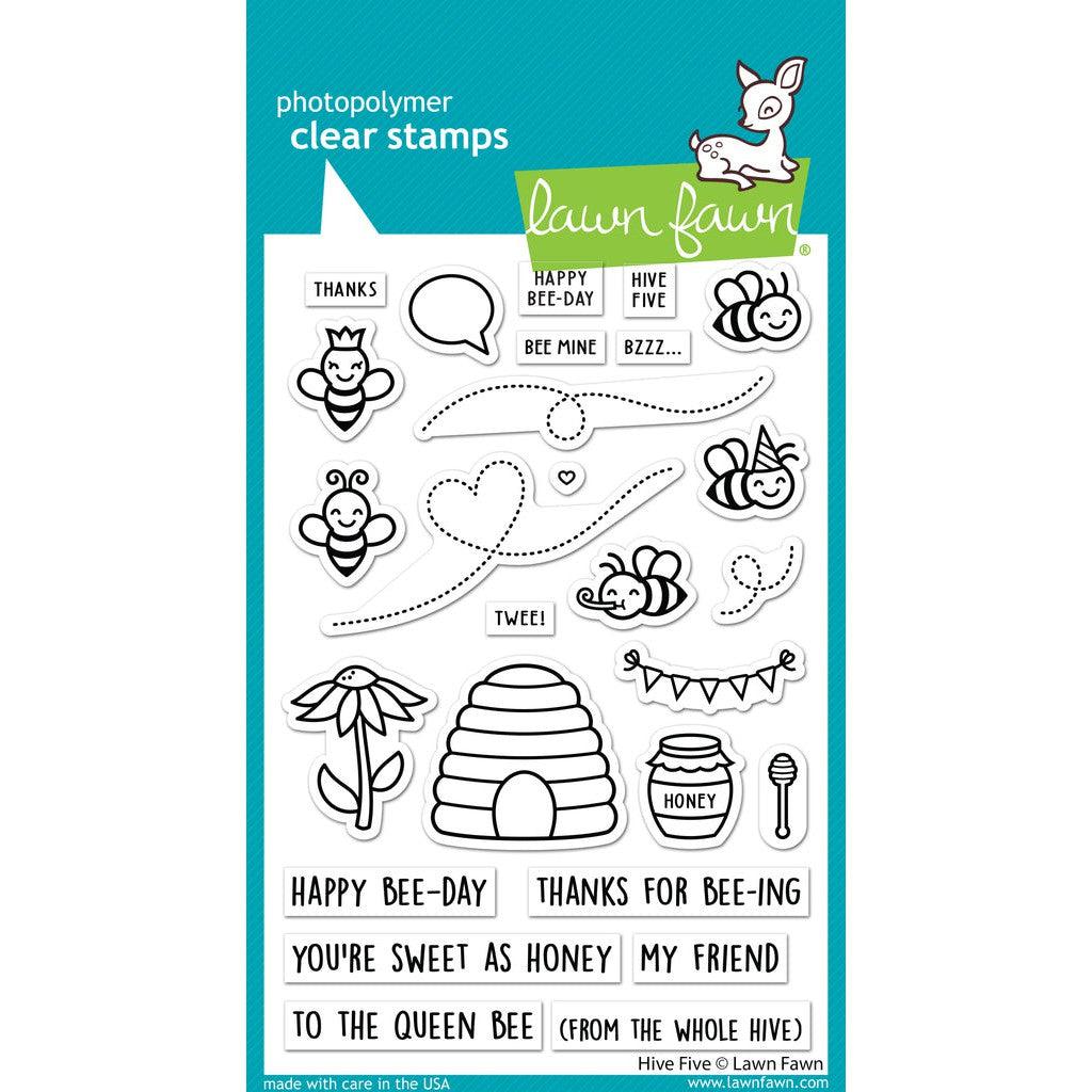 Lawn Fawn Clear Stamps - Hive Five