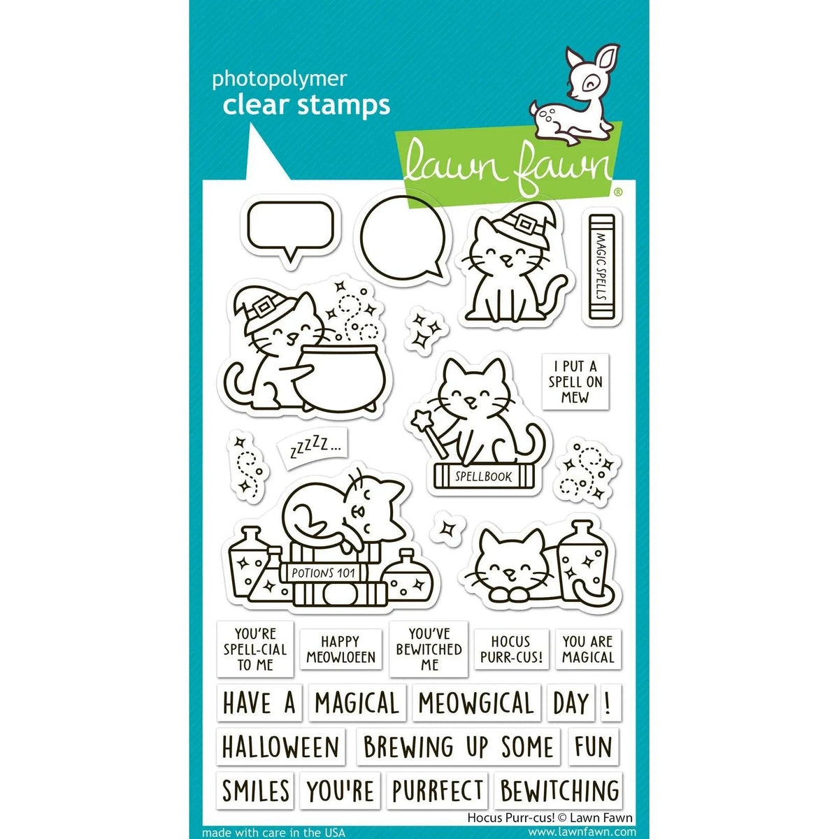 Lawn Fawn Clear Stamps - Hocus Purr-cus!