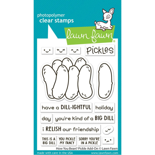 Lawn Fawn Clear Stamps - How You Bean? Pickle Add-on