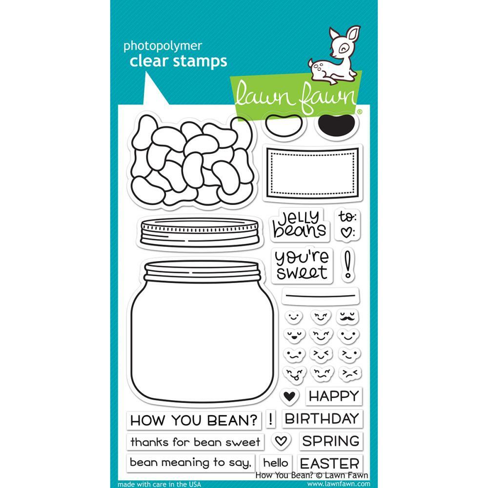 Lawn Fawn Clear Stamps - How You Bean?
