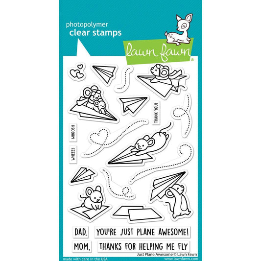 Lawn Fawn Clear Stamps - Just Plane Awesome