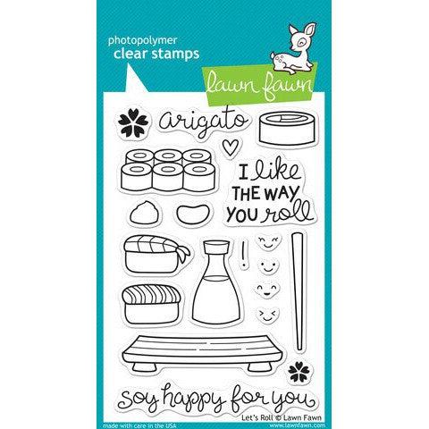 Lawn Fawn Clear Stamps - Let's Roll