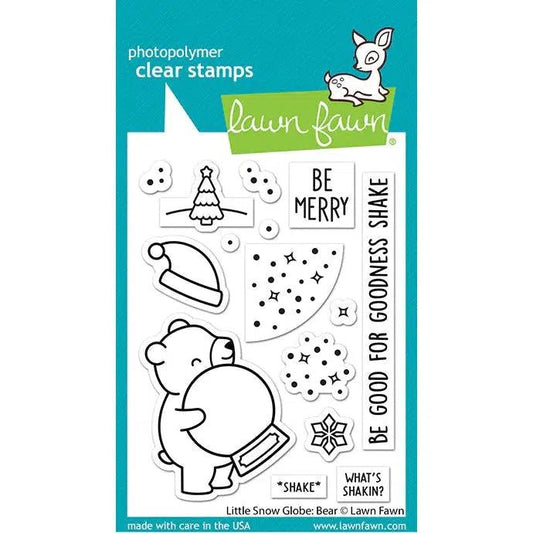 Lawn Fawn Clear Stamps - Little Snow Globe: Bear