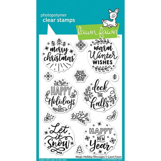Lawn Fawn Clear Stamps - Magic Holiday Messages