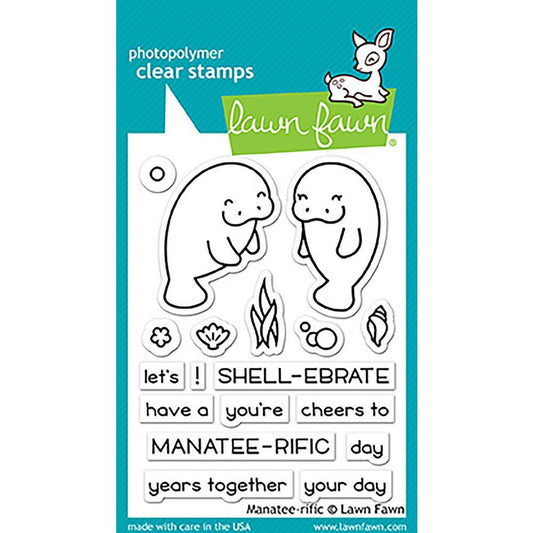 Lawn Fawn Clear Stamps - Manatee-rific