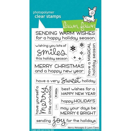 Lawn Fawn Clear Stamps - Merry Messages