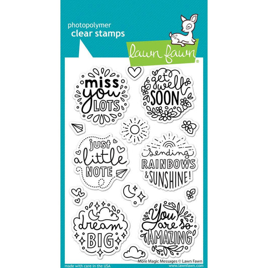 Lawn Fawn Clear Stamps - More Magic Messages