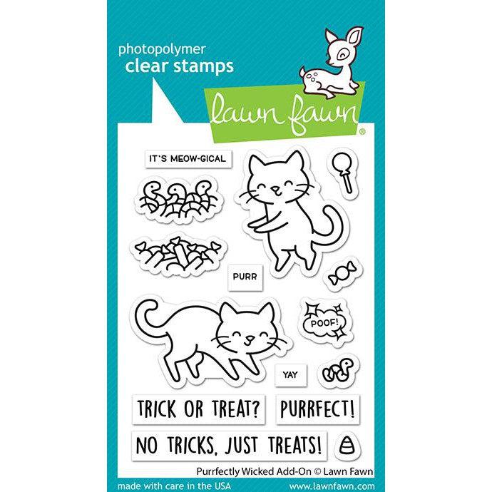 Lawn Fawn Clear Stamps - Purrfectly Wicked Add-On