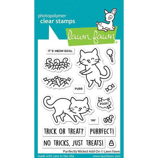 Lawn Fawn Clear Stamps - Purrfectly Wicked Add-On