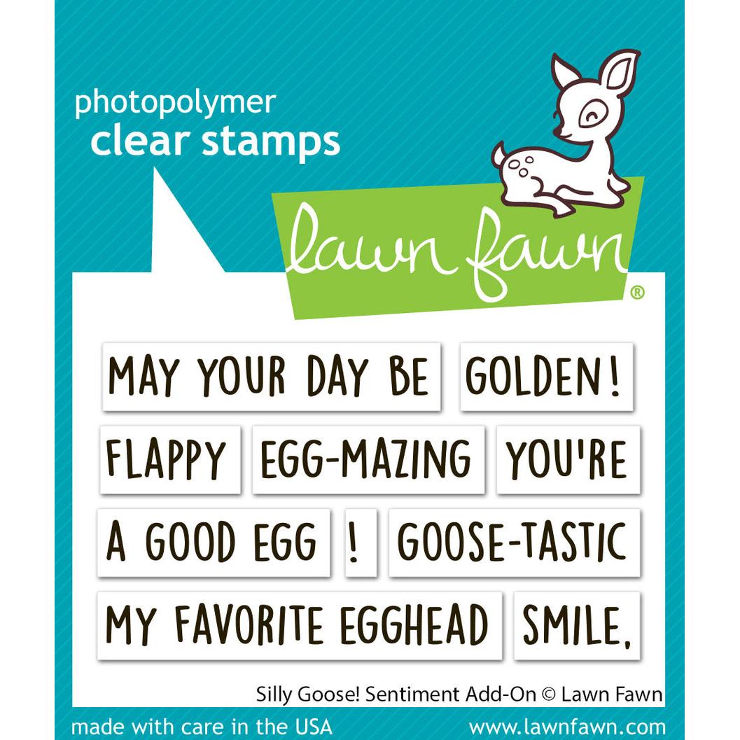 Lawn Fawn Clear Stamps - Silly Goose! Sentiment Add-on